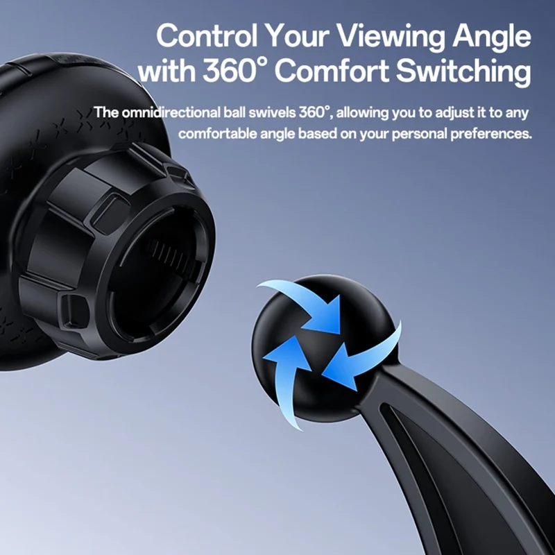 YESIDO C235 Magnetic Car Phone Mount 360 Degrees Rotation Dashboard Stand with 2Pcs Magnetic Sheets