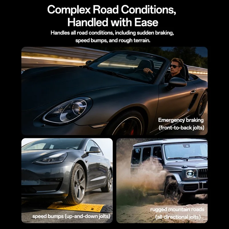 YESIDO C235 Magnetic Car Phone Mount 360 Degrees Rotation Dashboard Stand with 2Pcs Magnetic Sheets