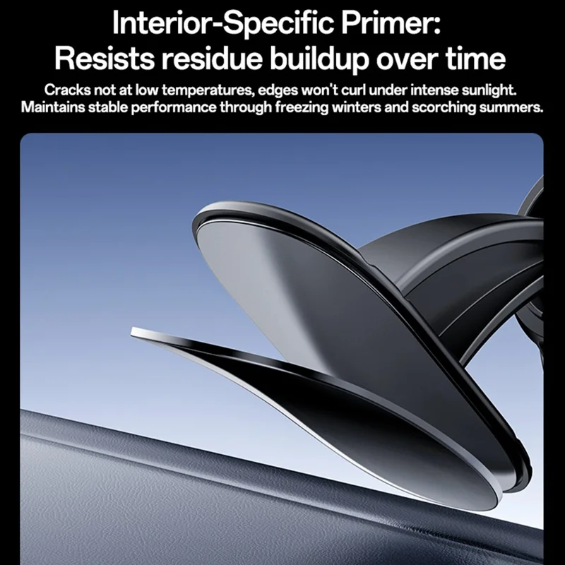 YESIDO C235 Magnetic Car Phone Mount 360 Degrees Rotation Dashboard Stand with 2Pcs Magnetic Sheets