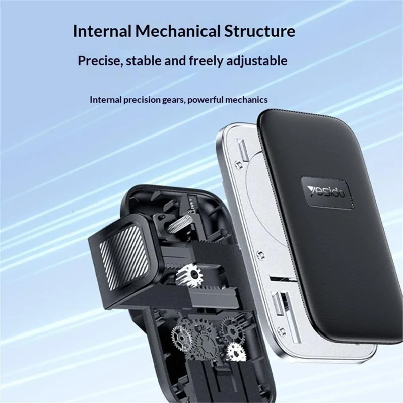 YESIDO C283 Vacuum Suction Cup Phone Holder One Touch Clamp 360 Degrees Rotating Car Mount Stand for Dashboard Windshield