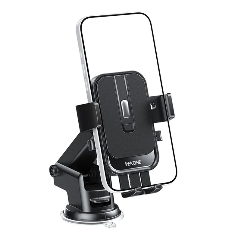 WEKOME WA-S65 Car Mount Holder 360 Degree Rotation Mechanical Suction Cup Dashboard Windshield Phone Stand for 4.7-7.2 Inch Devices - Black
