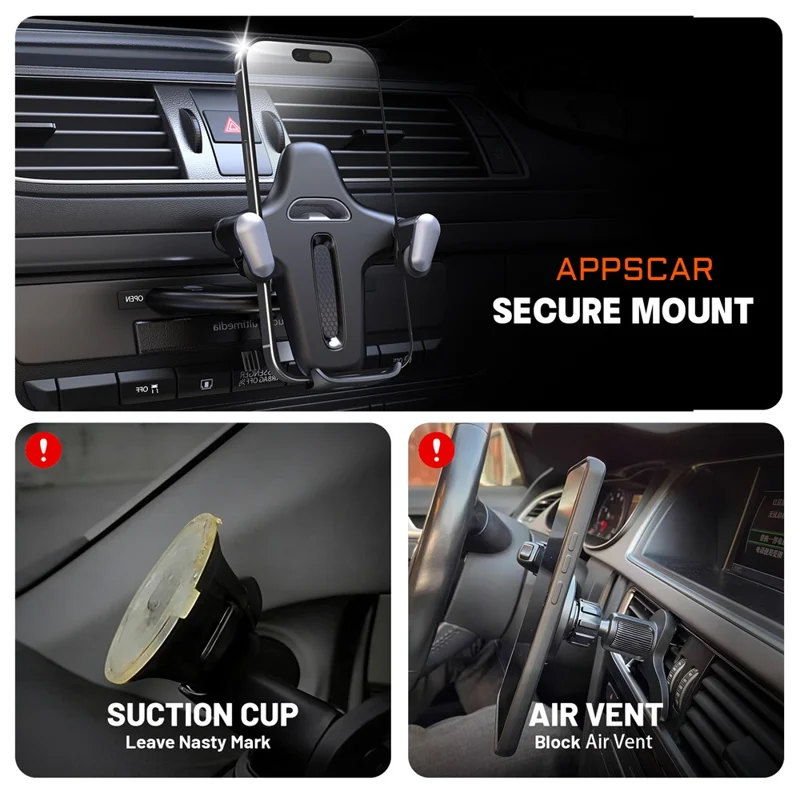 Car Phone Holder CD Slot Mount 360 Degree Rotating Y-Shape Design Universal Car Phone Stand - Grey