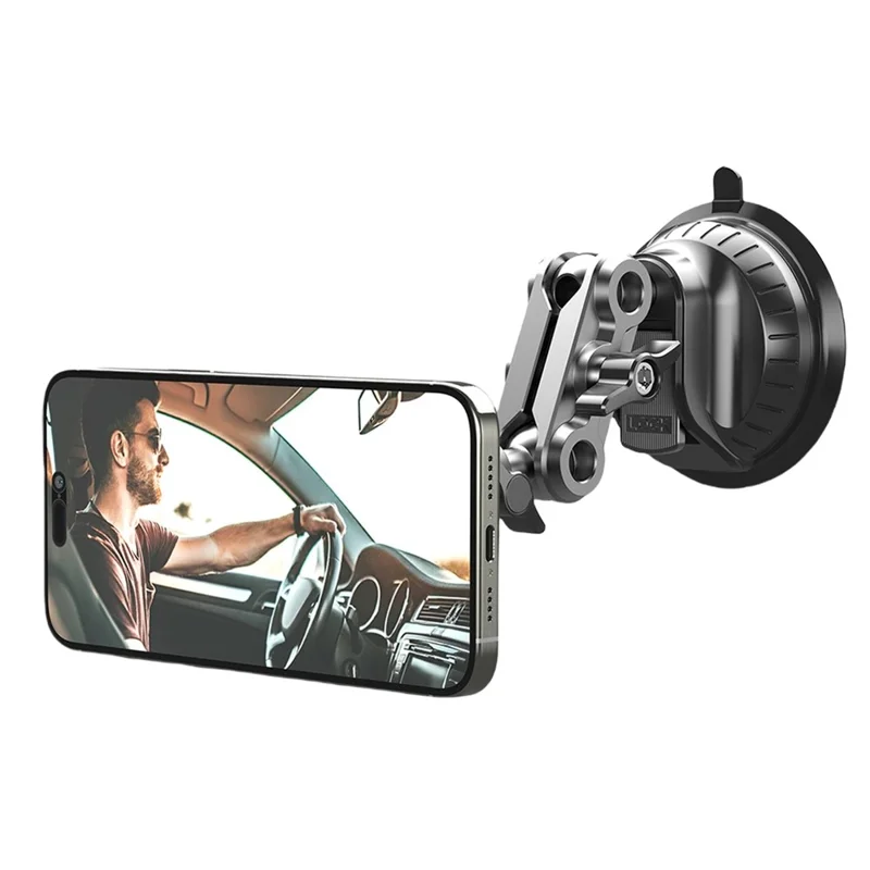 Soporte Magnético para Teléfono en Coche con Rotación de 360 Grados, Soporte con Ventosa para Salpicadero y Parabrisas