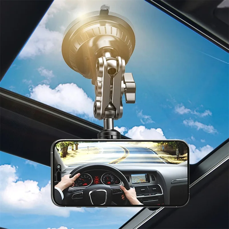 Soporte Magnético para Teléfono en Coche con Rotación de 360 Grados, Soporte con Ventosa para Salpicadero y Parabrisas
