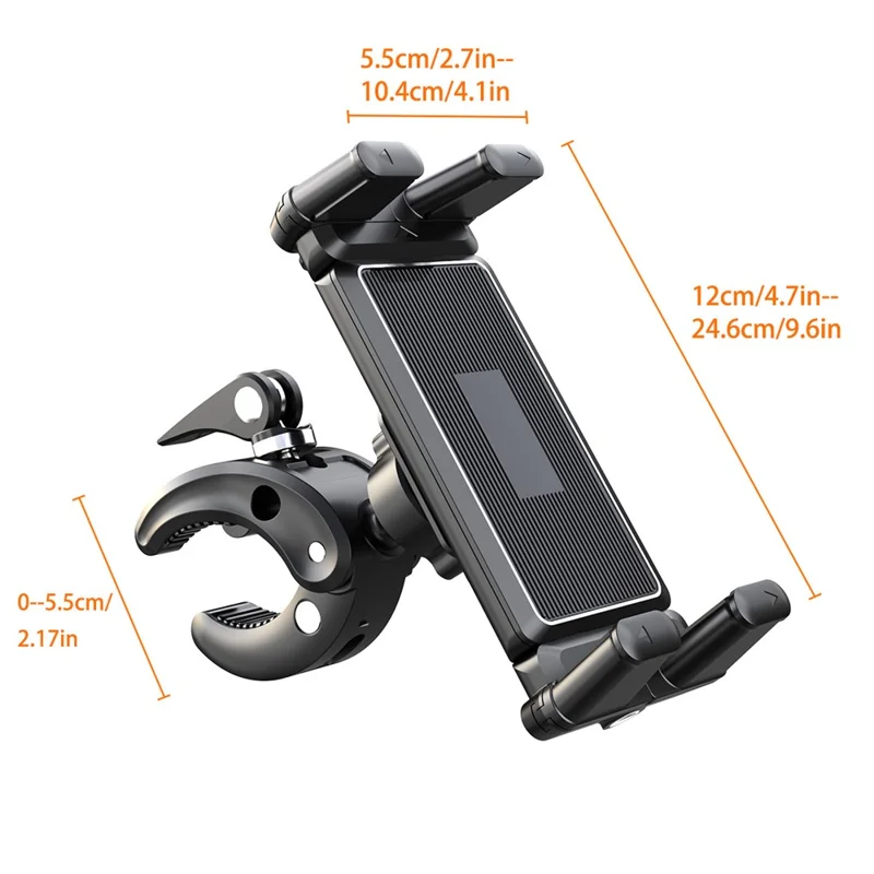 Adjustable Tablet Stand Clamp Mount Holder for Treadmill Exercise Bike Baby Stroller Wheelchair Golf Cart