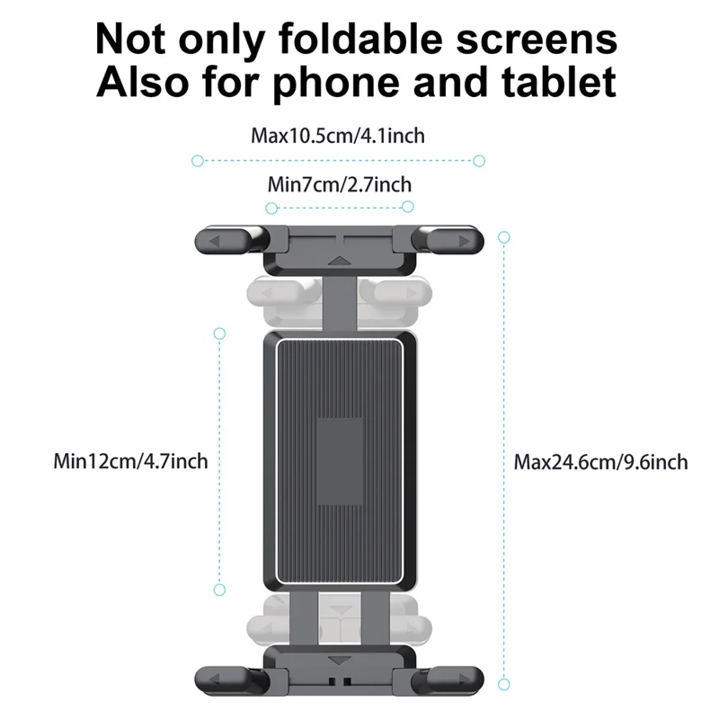 Adjustable Tablet Stand Clamp Mount Holder for Treadmill Exercise Bike Baby Stroller Wheelchair Golf Cart