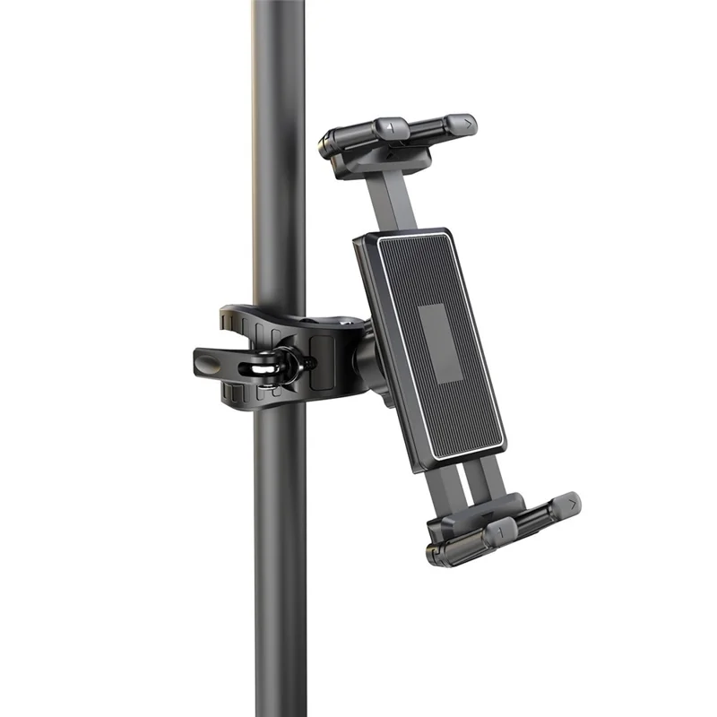 Adjustable Tablet Stand Clamp Mount Holder for Treadmill Exercise Bike Baby Stroller Wheelchair Golf Cart