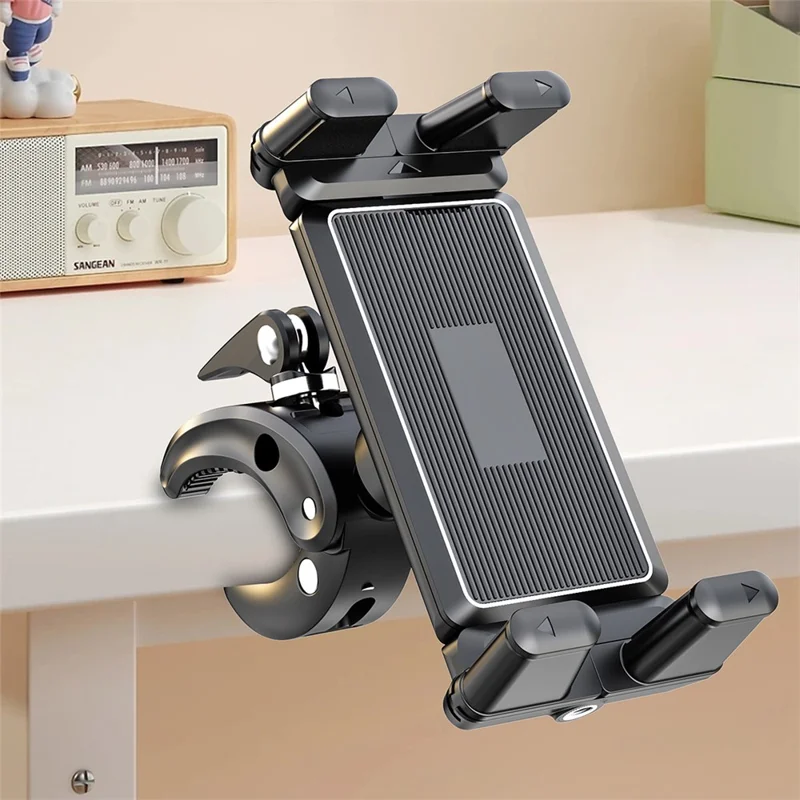 Adjustable Tablet Stand Clamp Mount Holder for Treadmill Exercise Bike Baby Stroller Wheelchair Golf Cart
