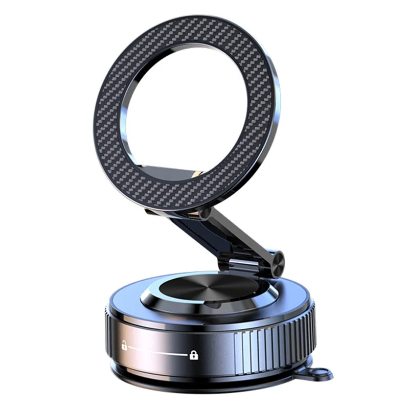 K20 Magnetic Car Phone Holder 360 Degree Rotation Metal Foldable Vacuum Suction Mount Stand