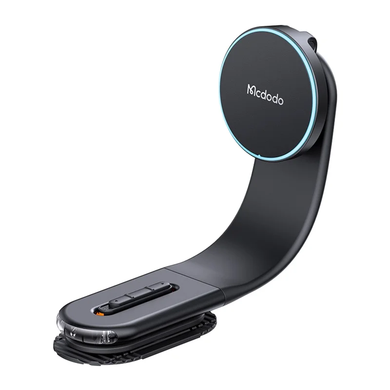 MCDODO CH-6290 MagiGo Pro Magnetic Car Holder 15W Fast Charging Station Wireless Charger Bendable Mount for Dashboard - Black
