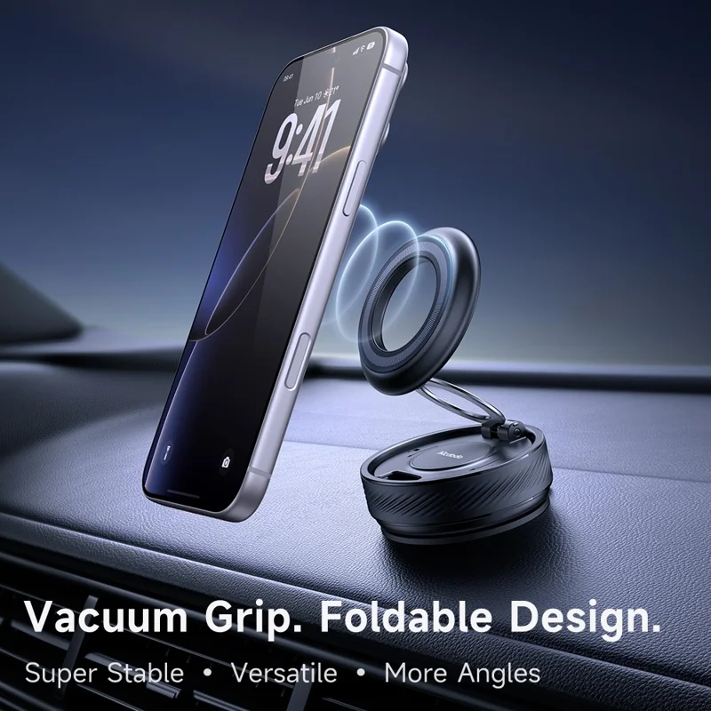 MCDODO TB-8420 Auto-telefoonhouder Vacuümzuiging Magnetische Opvouwbare 360 Graden Verstelbare Desktophouder - Zwart