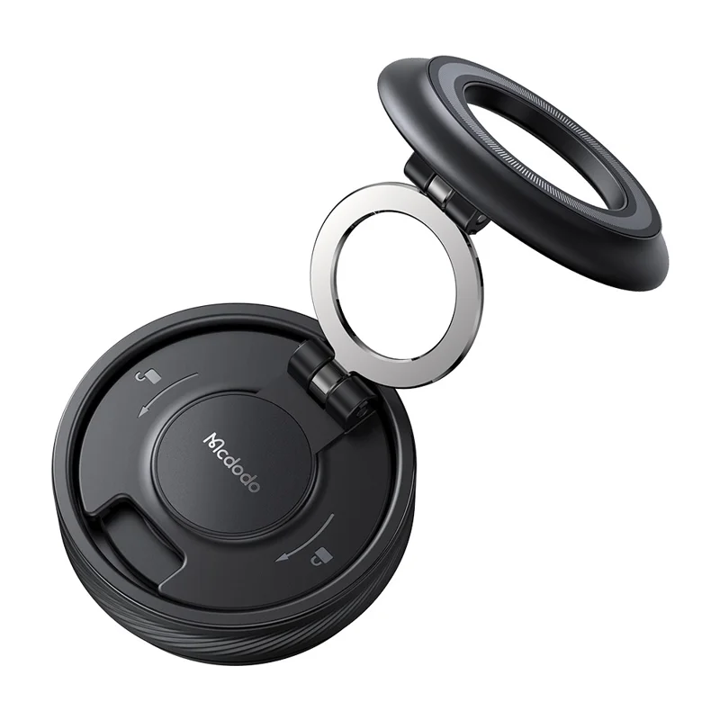 MCDODO TB-8420 Auto-telefoonhouder Vacuümzuiging Magnetische Opvouwbare 360 Graden Verstelbare Desktophouder - Zwart