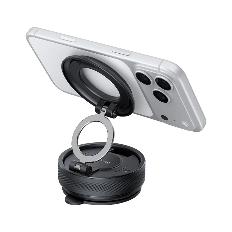 MCDODO TB-8420 Auto-telefoonhouder Vacuümzuiging Magnetische Opvouwbare 360 Graden Verstelbare Desktophouder - Zwart