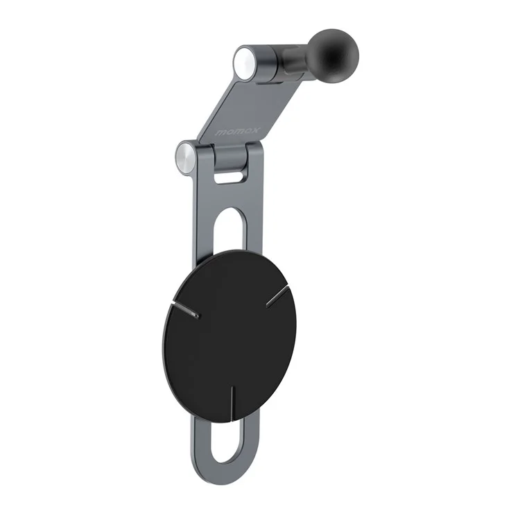 MOMAX Aluminum Alloy Invisible Mount Universal Adhesive Car Mount Holder for New Energy Vehicles, Dark Grey
