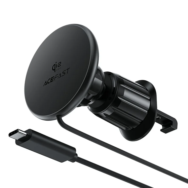 ACEFAST E51 Qi2 25W Magnetic Wireless Charging Car Holder for Air Vent - Black