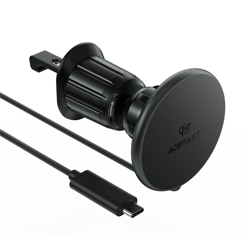 ACEFAST E51 Qi2 25W Magnetic Wireless Charging Car Holder for Air Vent - Black