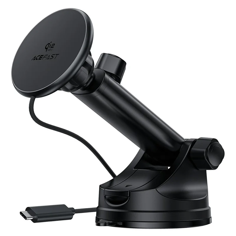 ACEFAST E52 Qi2 25W Magnetic Wireless Charging Car Holder for Dashboard Car Mount Charger - Black