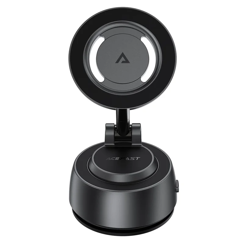 ACEFAST E54 Electric Suction Cup Magnetic Car Phone Holder 360° Rotation Dashboard Mount - Metal Grey