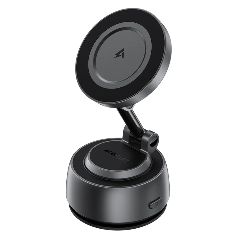 ACEFAST E53 Caricabatterie Magnetico Wireless per Auto 15 W con Supporto a Ventosa Elettrica - Grigio Metallizzato