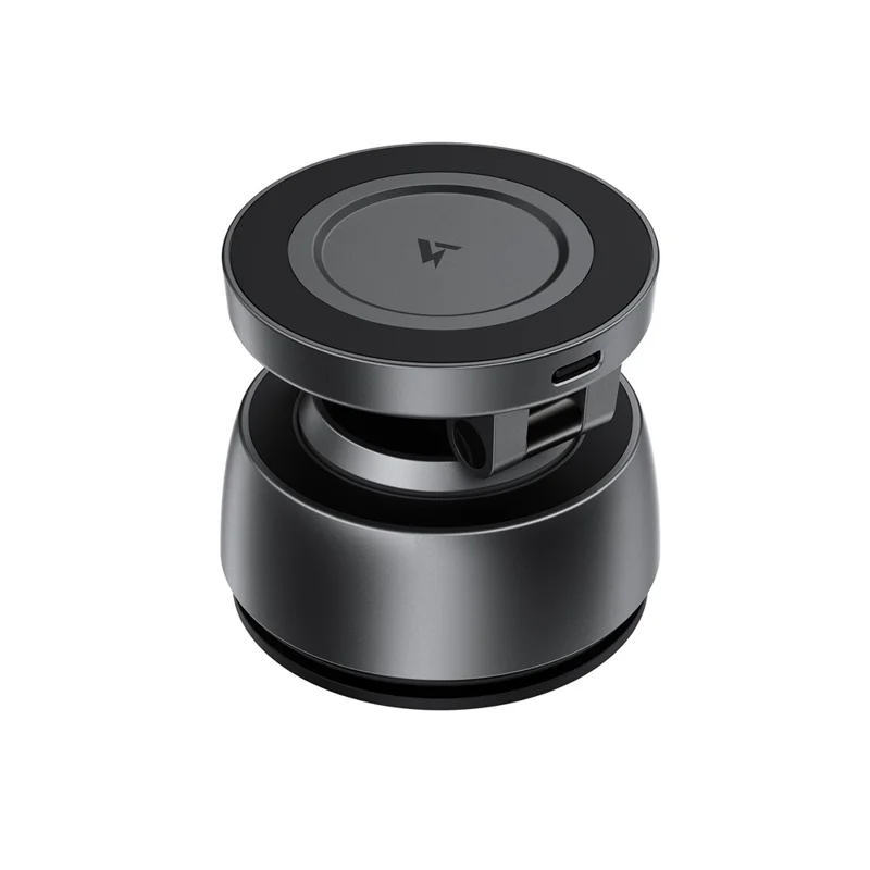 ACEFAST E53 Caricabatterie Magnetico Wireless per Auto 15 W con Supporto a Ventosa Elettrica - Grigio Metallizzato