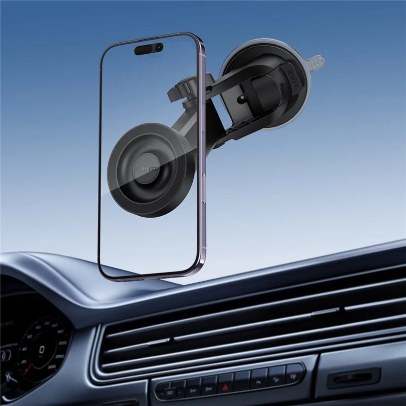 ACEFAST D75 Magnetic Car Phone Mount Telescopic Arm Suction Cup Holder for Dashboard Windshield - Black