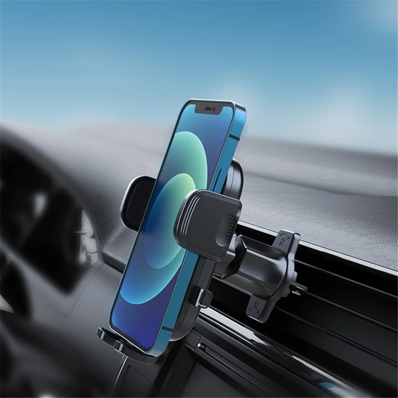 Universal 360 Degrees Rotatable Hook Type Car Air Outlet Mobile Phone Holder Bracket