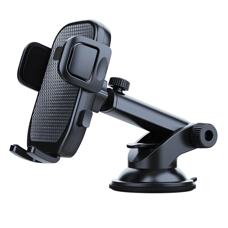 Car Dashboard Windshield Suction Cup Mount Phone Holder Telescopic Arm 360 Degrees Rotating Bracket