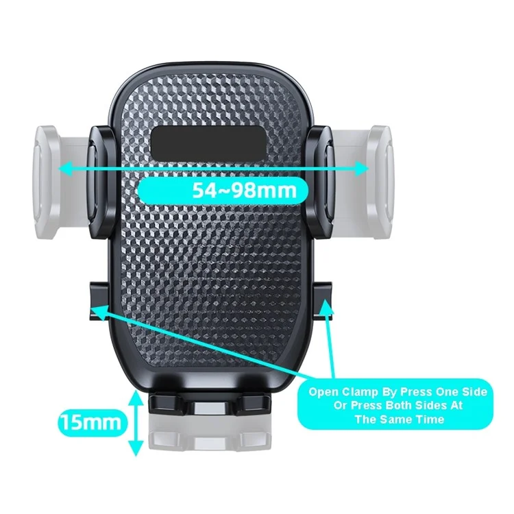 Car Dashboard Windshield Suction Cup Mount Phone Holder Telescopic Arm 360 Degrees Rotating Bracket