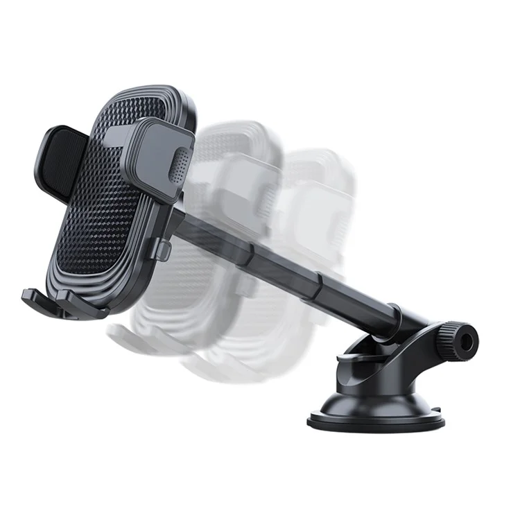 Adjustable Car Phone Holder Rotation Mobile Phone Clamp Mount for Dashboard Windshield
