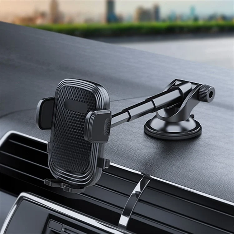 Adjustable Car Phone Holder Rotation Mobile Phone Clamp Mount for Dashboard Windshield