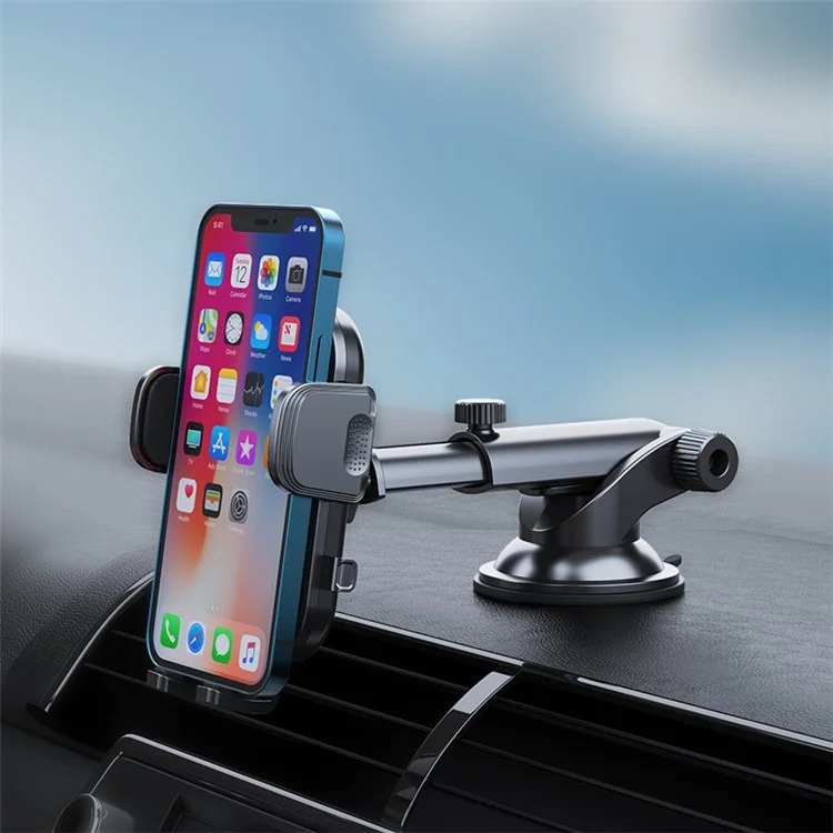 Rotatable Car Dashboard Windshield Mobile Phone Telescopic Arm Holder Stand Suction Cup Bracket