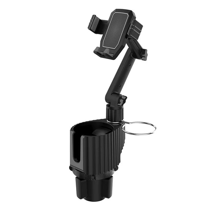 C004 Multi-functional Adjustable Car Drink Cup Bottle Holder Mobile Phone Bracket - Grey