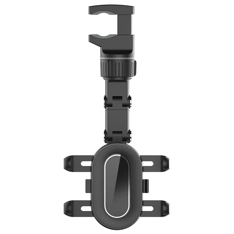 RM003 Multifunction Car Rearview Mirror Seat Back Phone Holder Kitchen Cellphone Bracket Video Recording Stand - Grey