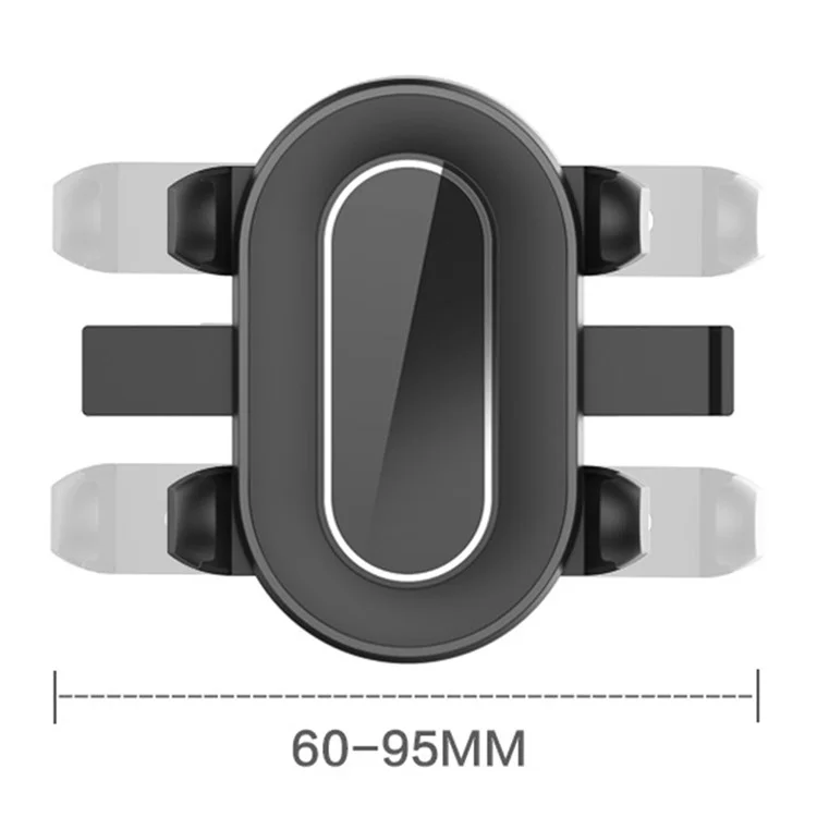 RM003 Multifunction Car Rearview Mirror Seat Back Phone Holder Kitchen Cellphone Bracket Video Recording Stand - Grey
