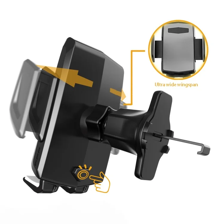 A080+X158 Universal Hook Type Car Air Outlet Phone Holder 360 Degrees Rotatable Bracket
