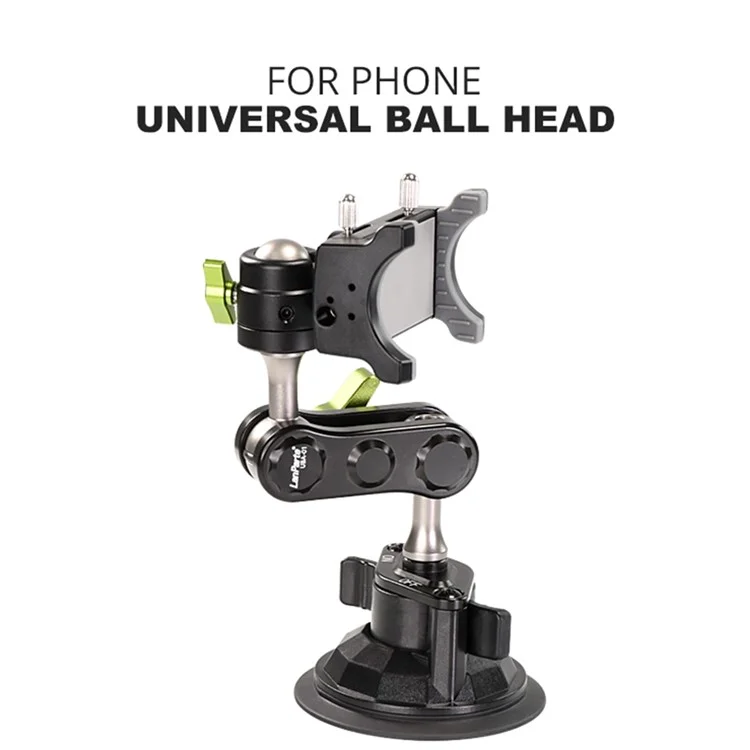 LANPARTE UBA-1 Support de téléphone rotatif universel Trépied de voyage Ventouse Cellule Photographie Bracket