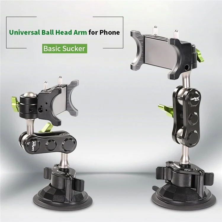 LANPARTE UBA-1 Support de téléphone rotatif universel Trépied de voyage Ventouse Cellule Photographie Bracket