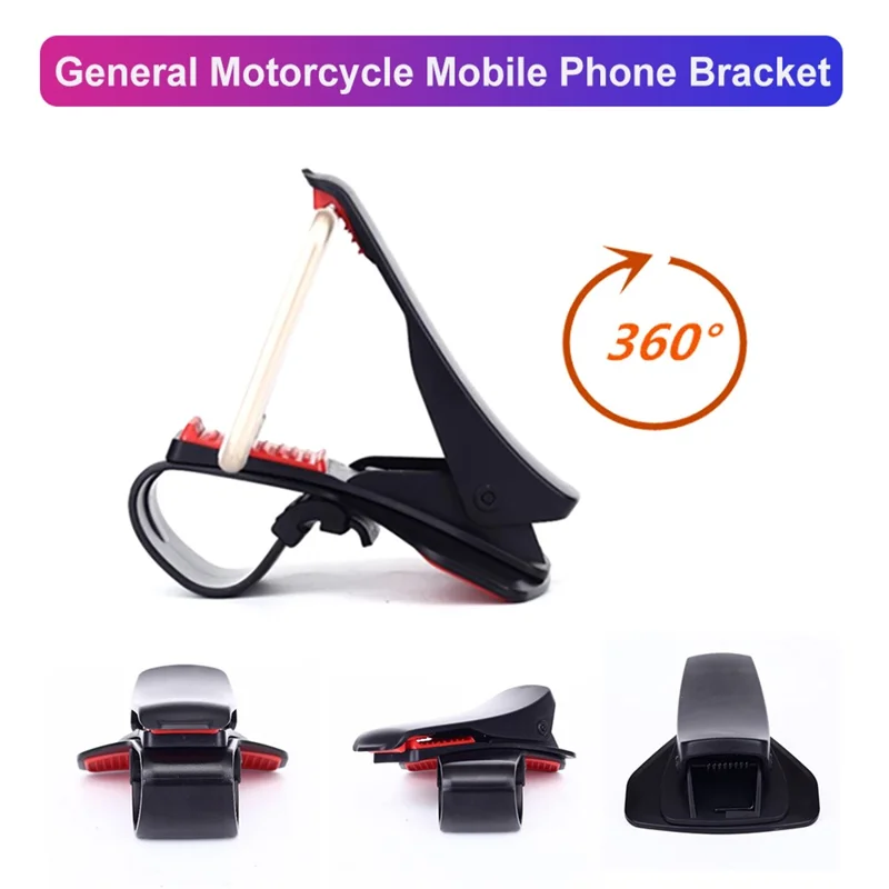 Universal Clip-On Car HUD Dashboard Mount Phone Holder Clamp Non-slip Stand