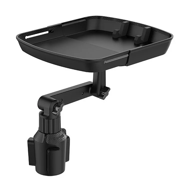 Coche Comida Mesa Bebida Bandeja de Alimentos Soporte Móvil Teléfono Giratorio Telescópico Soporte para Taza de Coche