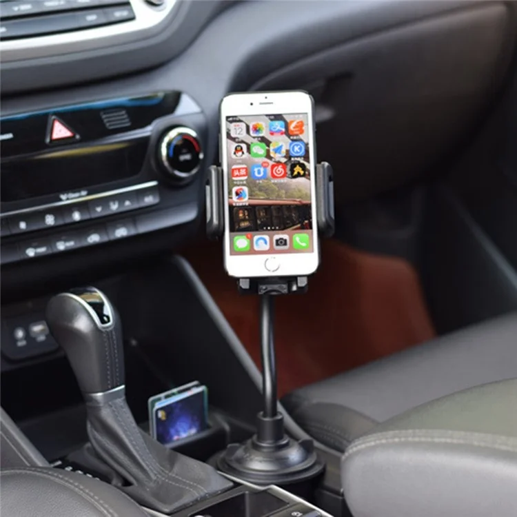 360 Degrees Rotation Car Cup Holder Phone Mount Bendable Hose Cellphone Bracket