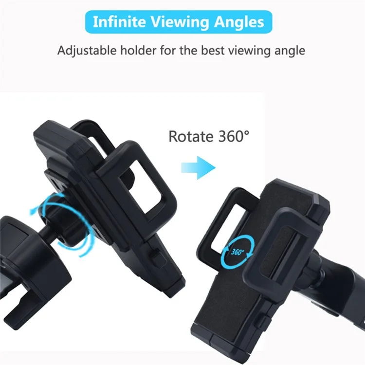 Multifunctional Car CD Port Mount Mobile Phone Holder 360° Rotation Cellphone Bracket Stand