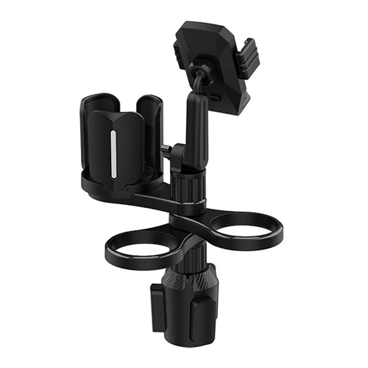 Car Cup Halter Telefon Clip Expander Multifunktional Kaffeetränk Instant Nudelhalter Tablett Einstellbare Rotationstasse Cupeholder - Grau