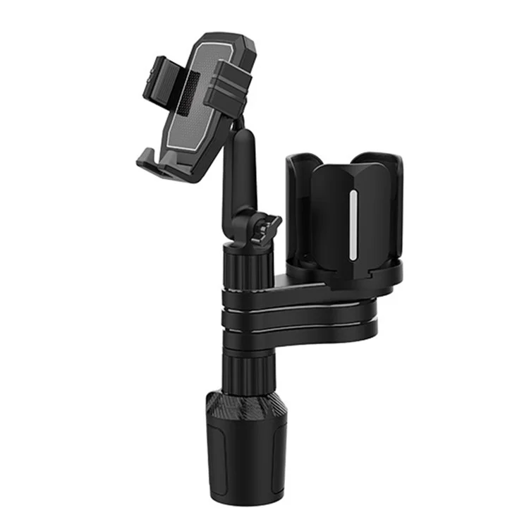 Car Cup Halter Telefon Clip Expander Multifunktional Kaffeetränk Instant Nudelhalter Tablett Einstellbare Rotationstasse Cupeholder - Grau