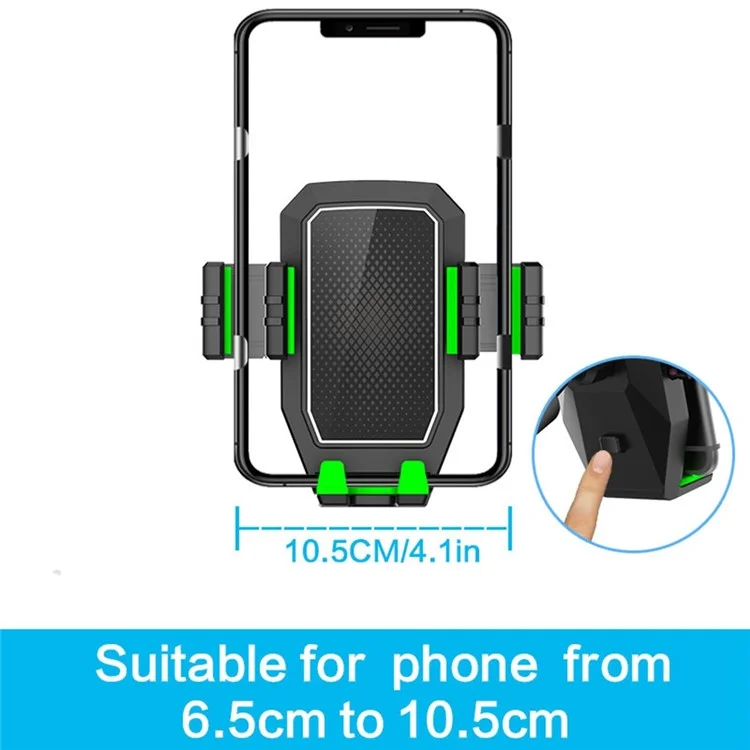 Car Cup Holder Phone Clip Expander Multifunctional Coffee Drink Instant Noodle Holder Tray Adjustable Rotation Cupholder - Green