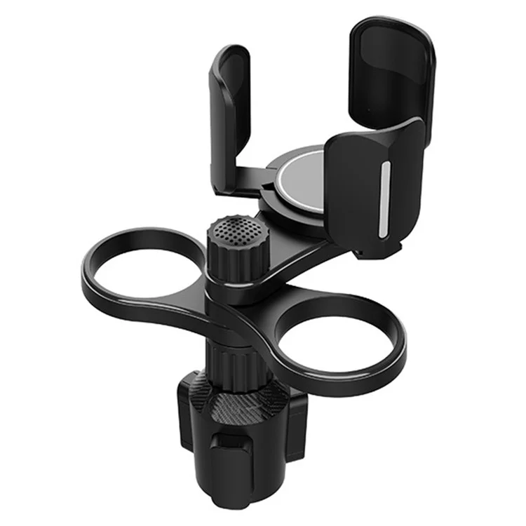 Organizador Ajustável Para Expansão do Suporte Para Porta -copos Multifuncionais Para Garrafas de Lanches Copo de Café Drinks - Preto
