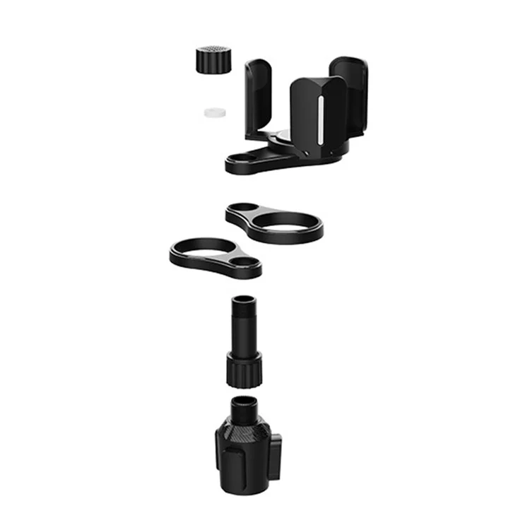 Organizador Ajustável Para Expansão do Suporte Para Porta -copos Multifuncionais Para Garrafas de Lanches Copo de Café Drinks - Preto