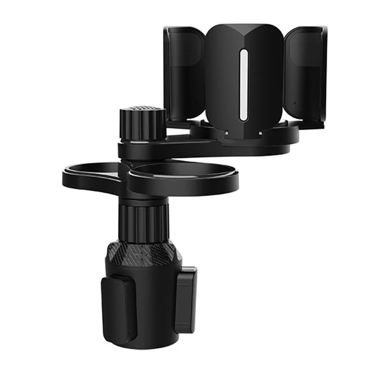 Organizador Ajustável Para Expansão do Suporte Para Porta -copos Multifuncionais Para Garrafas de Lanches Copo de Café Drinks - Preto