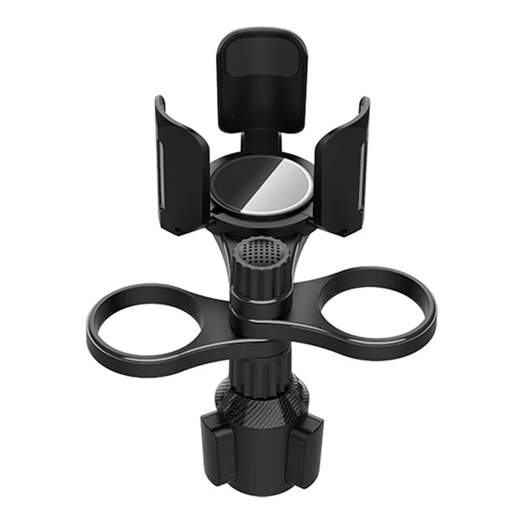 Organizador Ajustável Para Expansão do Suporte Para Porta -copos Multifuncionais Para Garrafas de Lanches Copo de Café Drinks - Preto
