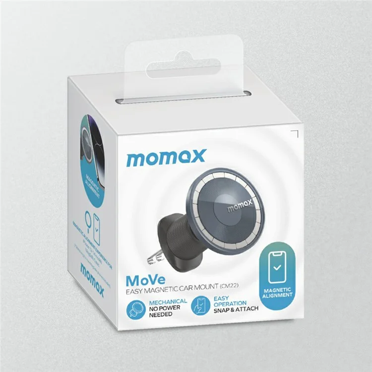 MOMAX Move CM22 Soporte de Teléfono Magnético Transparente Monte de Teléfono de Ventilación de Aire Universal Para Automóvil Para Iphone 12-14 Serie