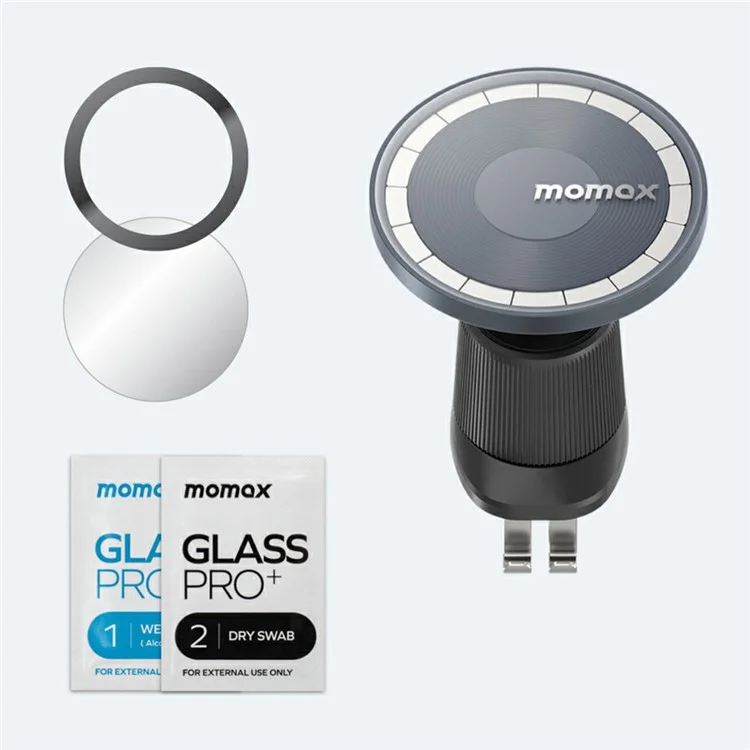 MOMAX MoVe CM22 Transparent Magnetic Phone Holder Universal Car Air Vent Phone Mount for iPhone 12-14 Series